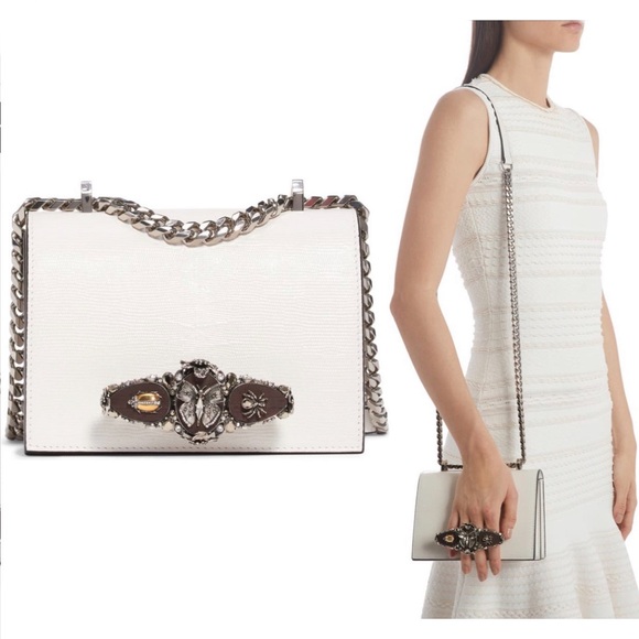 Alexander McQueen💥RARE💥Small Butterfly Knuckle Leather Shoulder Bag - Picture 2 of 16